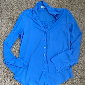 Express Portofino slim fit Button Down Top M
